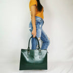 The Signature 17" Bag, Bottle Green-2