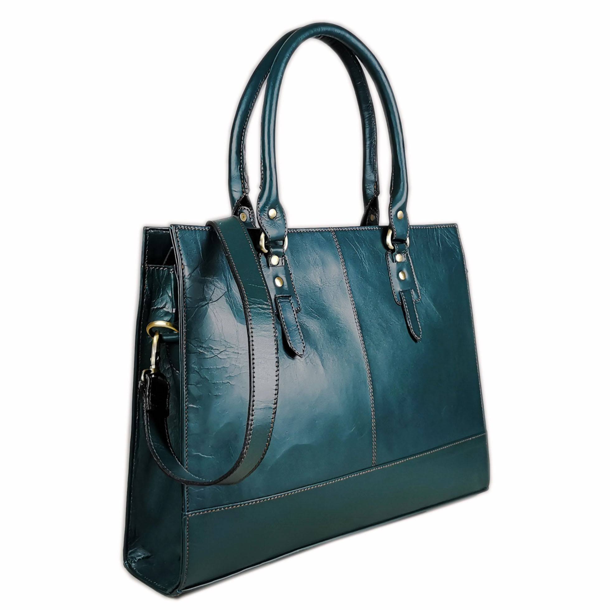 The Signature 17" Bag, Bottle Green-0