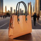 The Signature 17" Bag, Glazed Tan-2