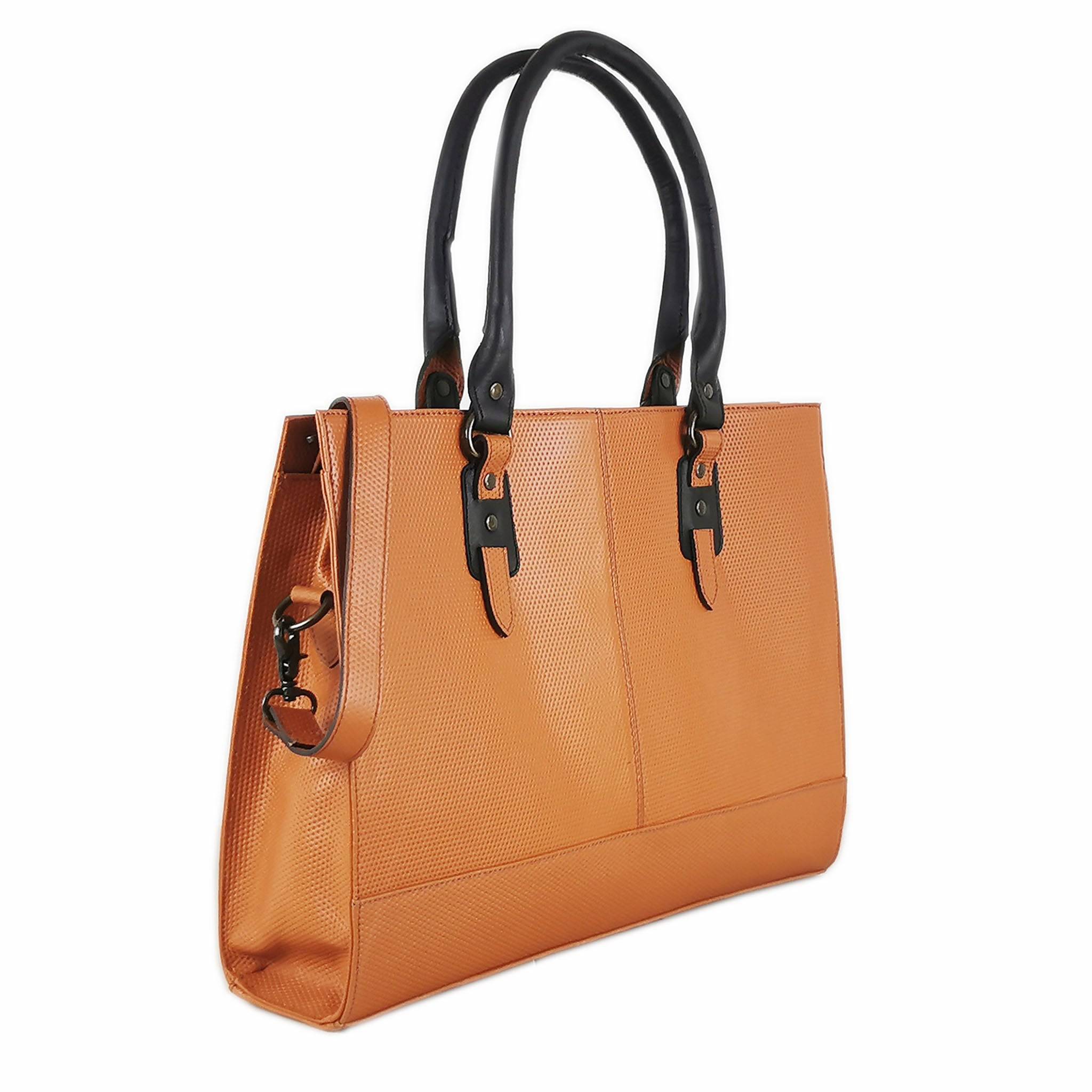 The Signature 17" Bag, Glazed Tan-0
