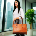 The Signature 17" Bag, Tan-1